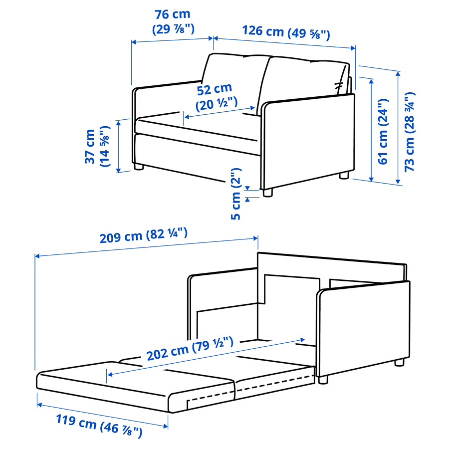 IKEA futon couch
