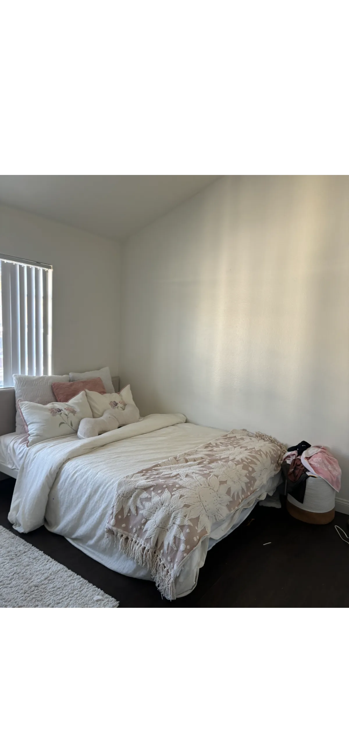 Ikea Queen-sized Bed Frame & Mattress.